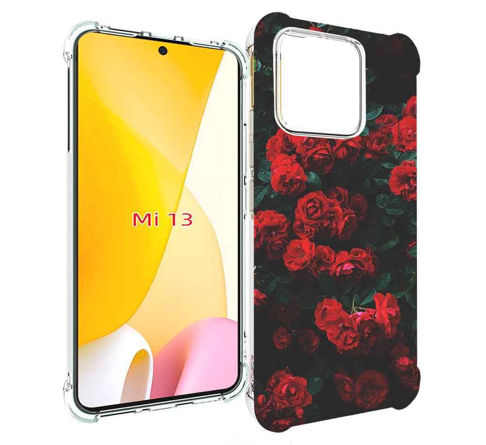 

Чехол MyPads розы-в-листьях для Xiaomi 13, Прозрачный, Tocco