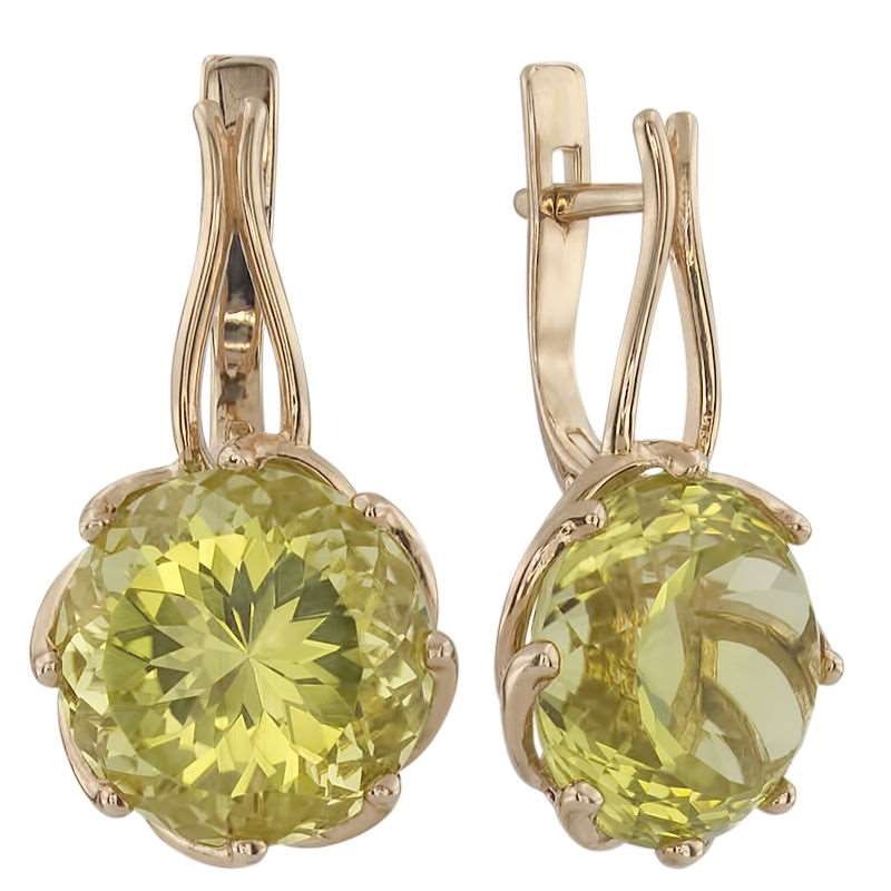 

Серьги из золота ALORIS 1479Ц, цитрин, 1479Ц