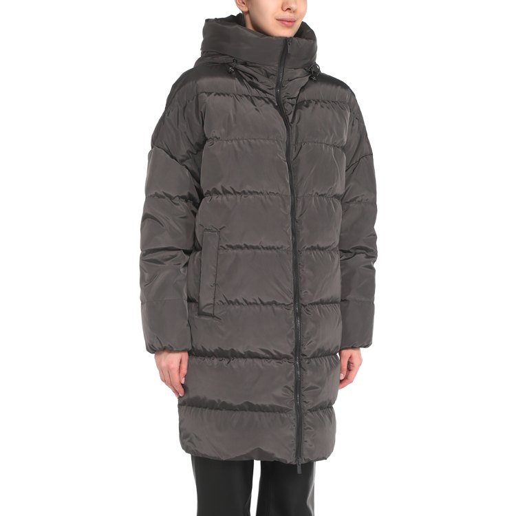 

Пуховик женский Maison David MLY006 серый XS, MLY006