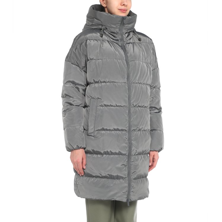 

Пуховик женский Maison David MLY006 серый L, MLY006