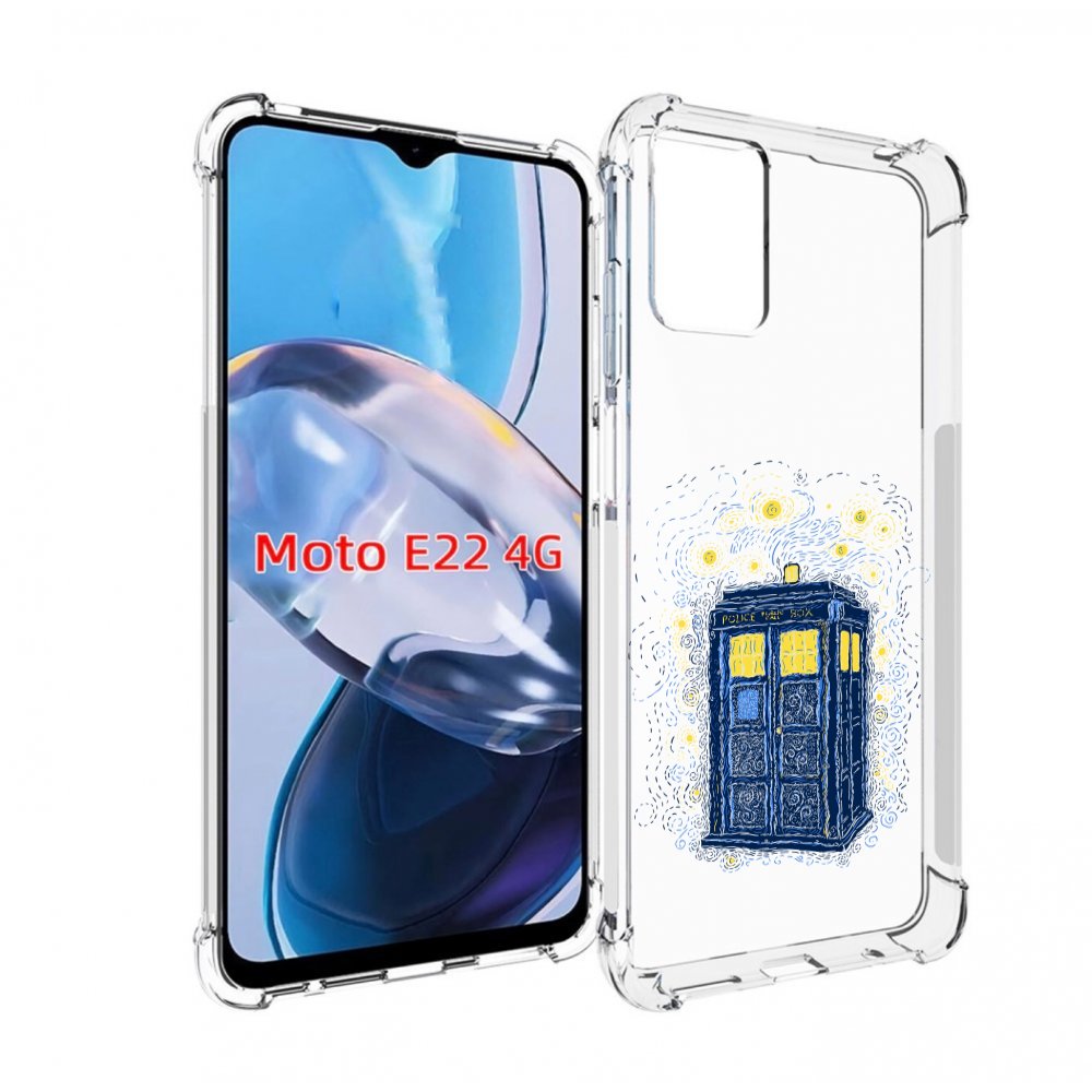 

Чехол MyPads будка рисунок для Motorola Moto E22 4G / E22i 4G, Прозрачный, Tocco
