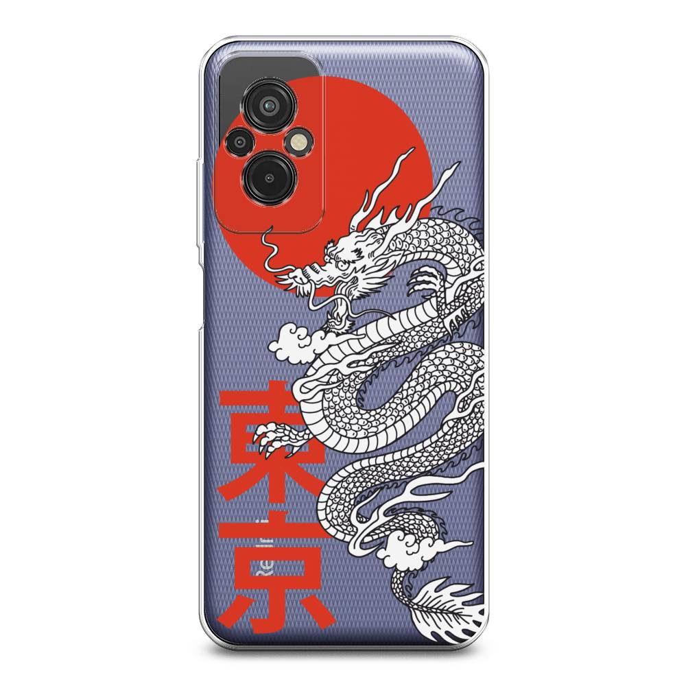 

Чехол на Xiaomi Redmi 11 Prime 4G "Китайский дракон", Черный;красный;белый, 316850-1