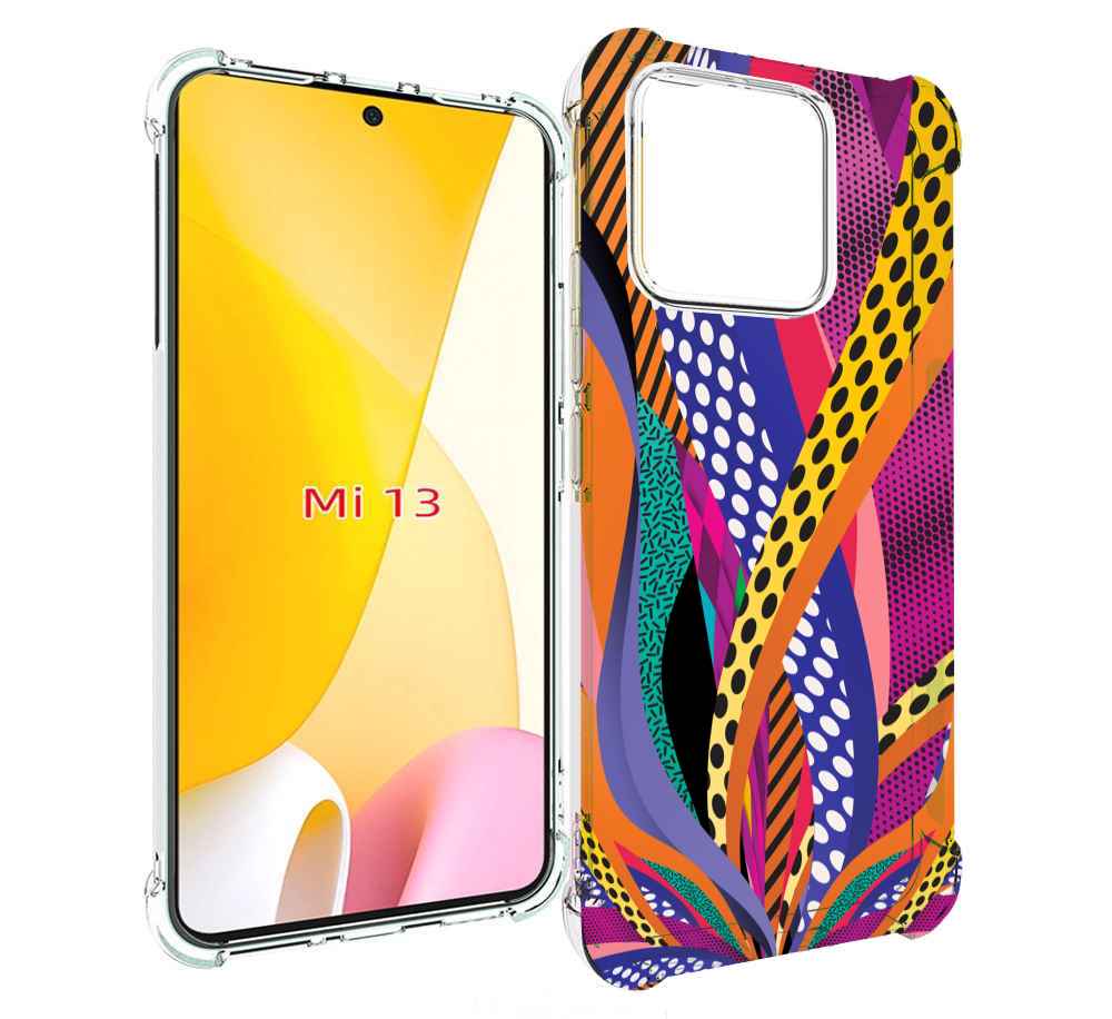 

Чехол MyPads разноцветные щупальца для Xiaomi 13, Прозрачный, Tocco