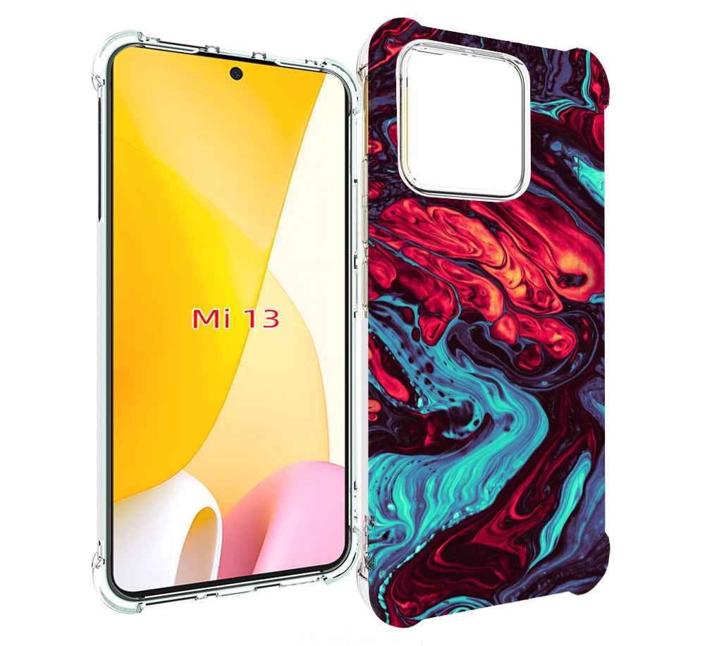 

Чехол MyPads разбавленная краска для Xiaomi 13, Прозрачный, Tocco