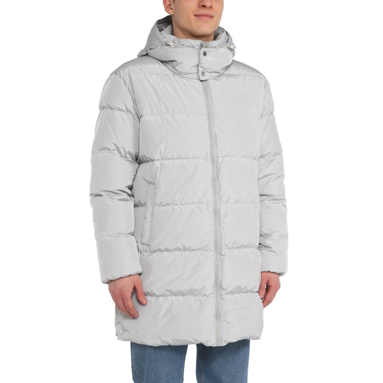 

Пуховик мужской Maison David MLY001 серый XL, MLY001