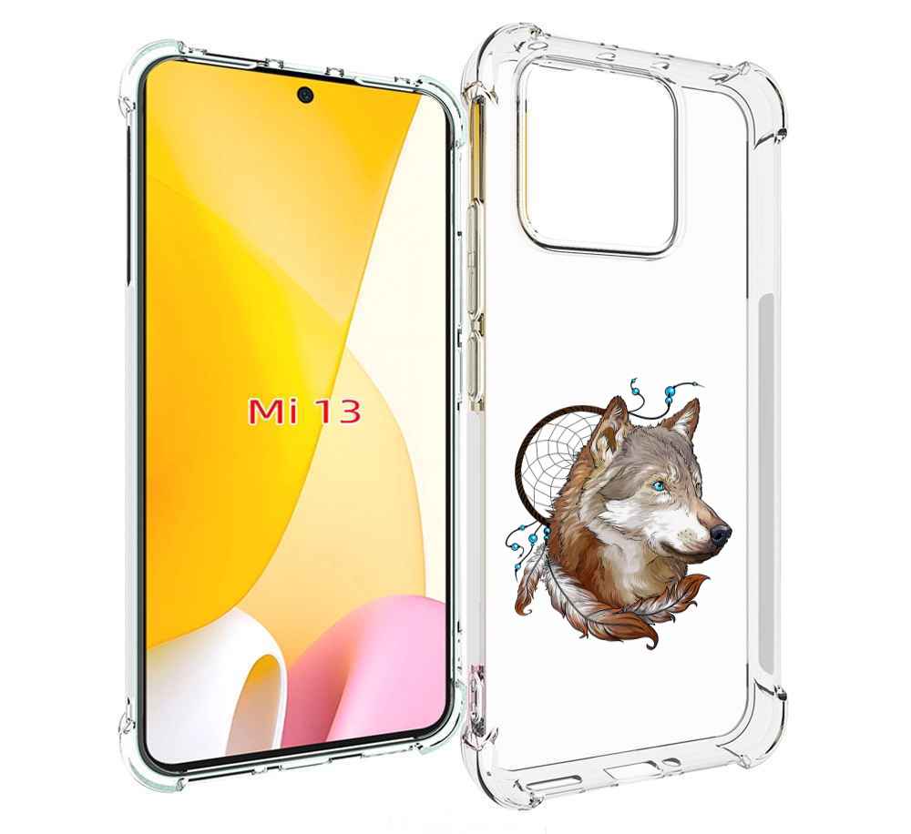 

Чехол MyPads волк и ловец снов для Xiaomi 13, Прозрачный, Tocco