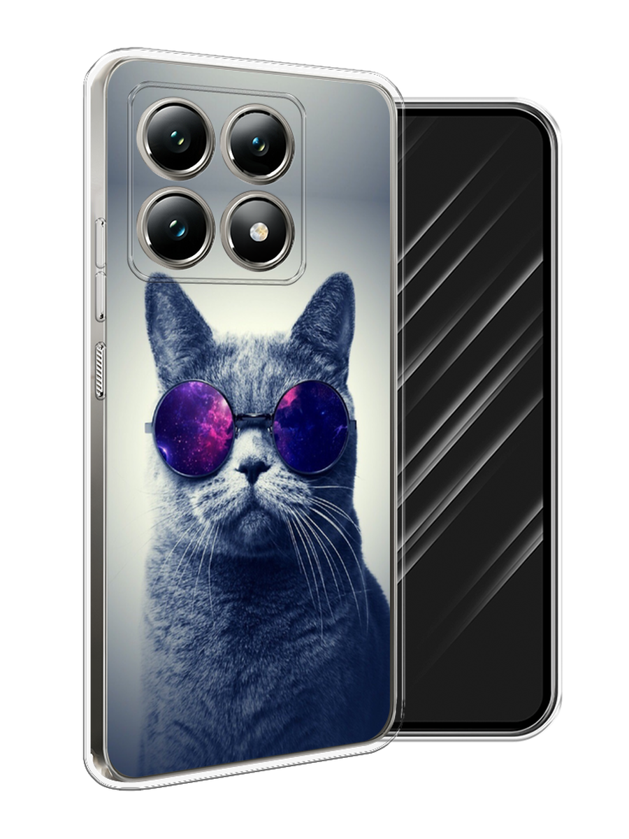 

Чехол Awog на Xiaomi 14T "Космический кот", Бордовый, 322850-1