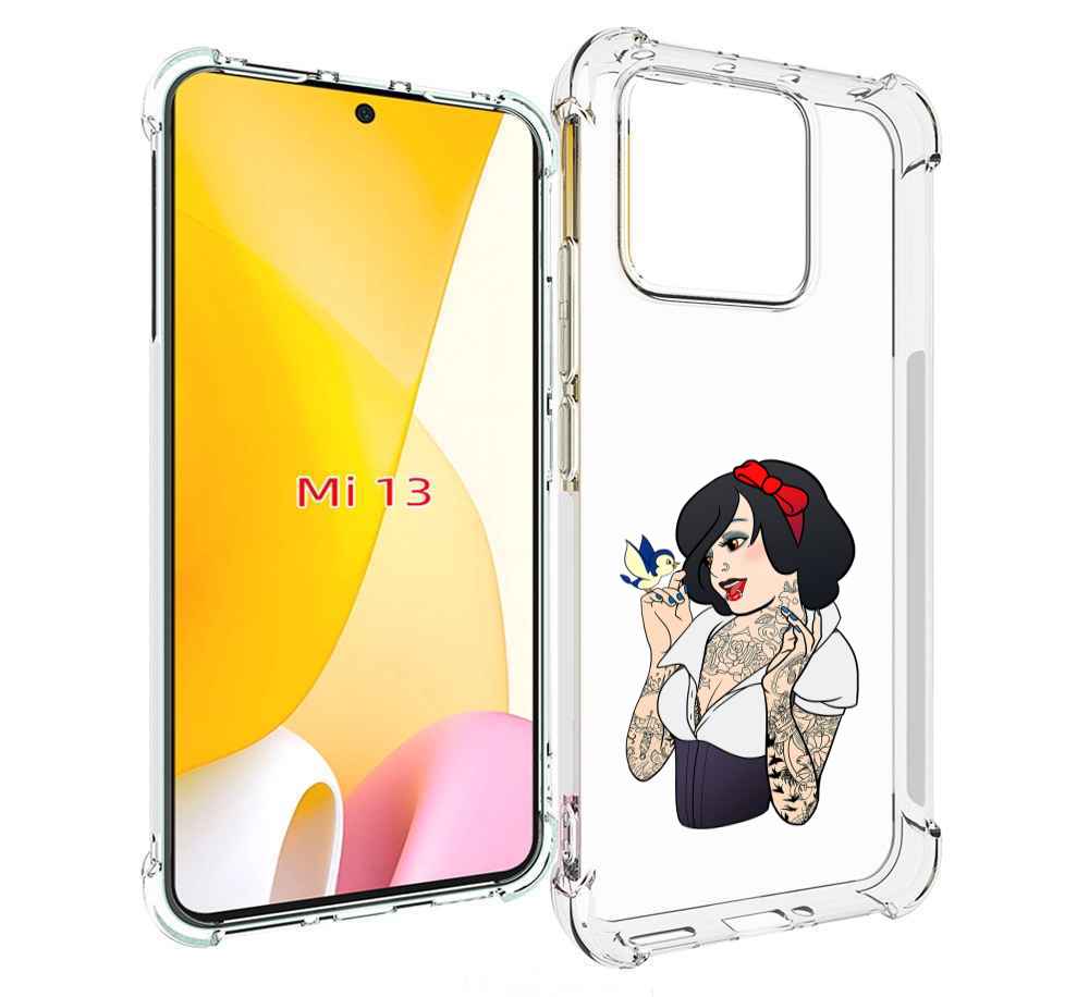 

Чехол MyPads принцесса-тату женский для Xiaomi 13, Прозрачный, Tocco