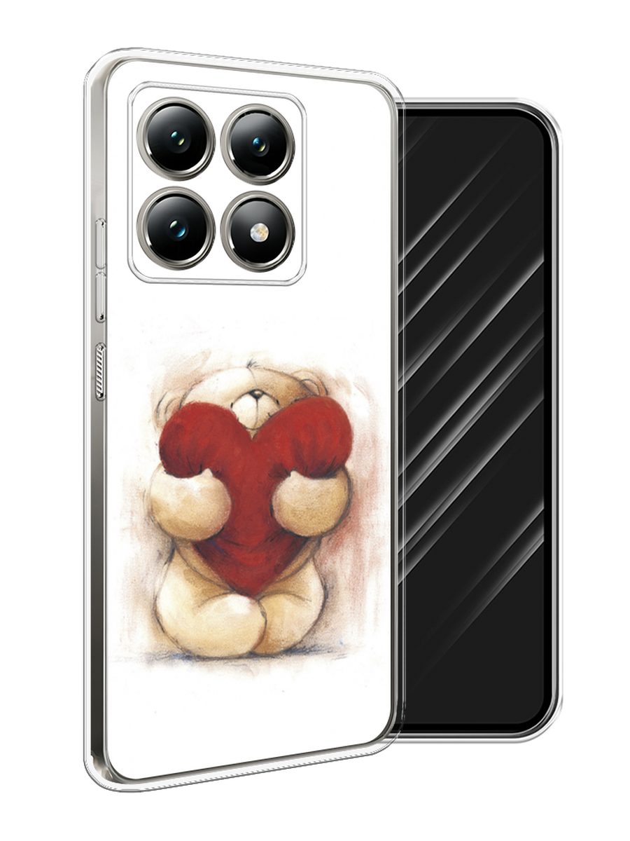 

Чехол Awog на Xiaomi 14T "Мишка с сердцем 1", Белый;бордовый;бежевый, 322850-1