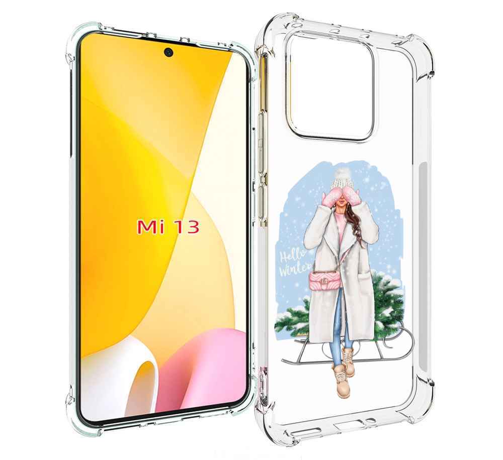 

Чехол MyPads привет-зима женский для Xiaomi 13, Прозрачный, Tocco