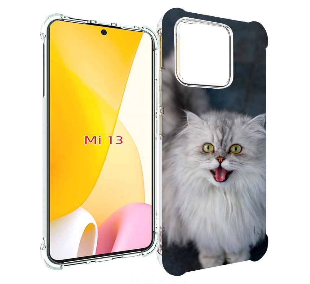 

Чехол MyPads порода кошки британская длинная для Xiaomi 13, Прозрачный, Tocco