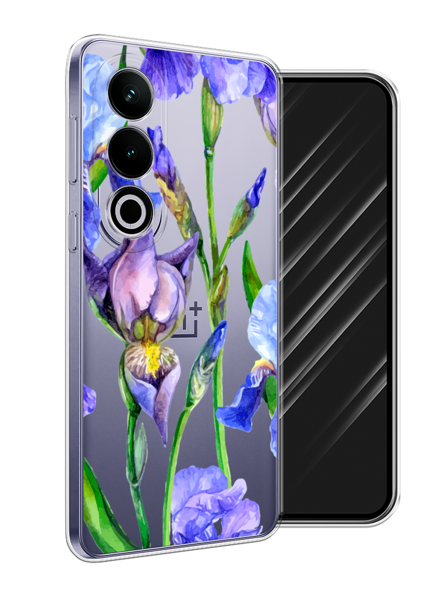 

Чехол Awog на OnePlus Ace 3V "Синие ирисы", Фиолетовый;голубой;зеленый, 154850-1