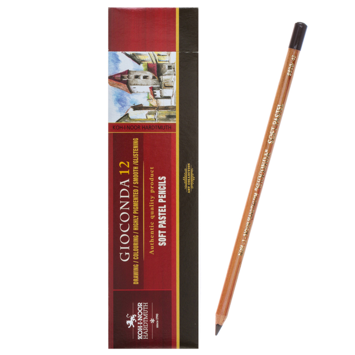 Пастель сухая в карандаше Koh-I-Noor Gioconda 8820/43 Soft Pastel, вандайк 12шт 100048046308 коричневый