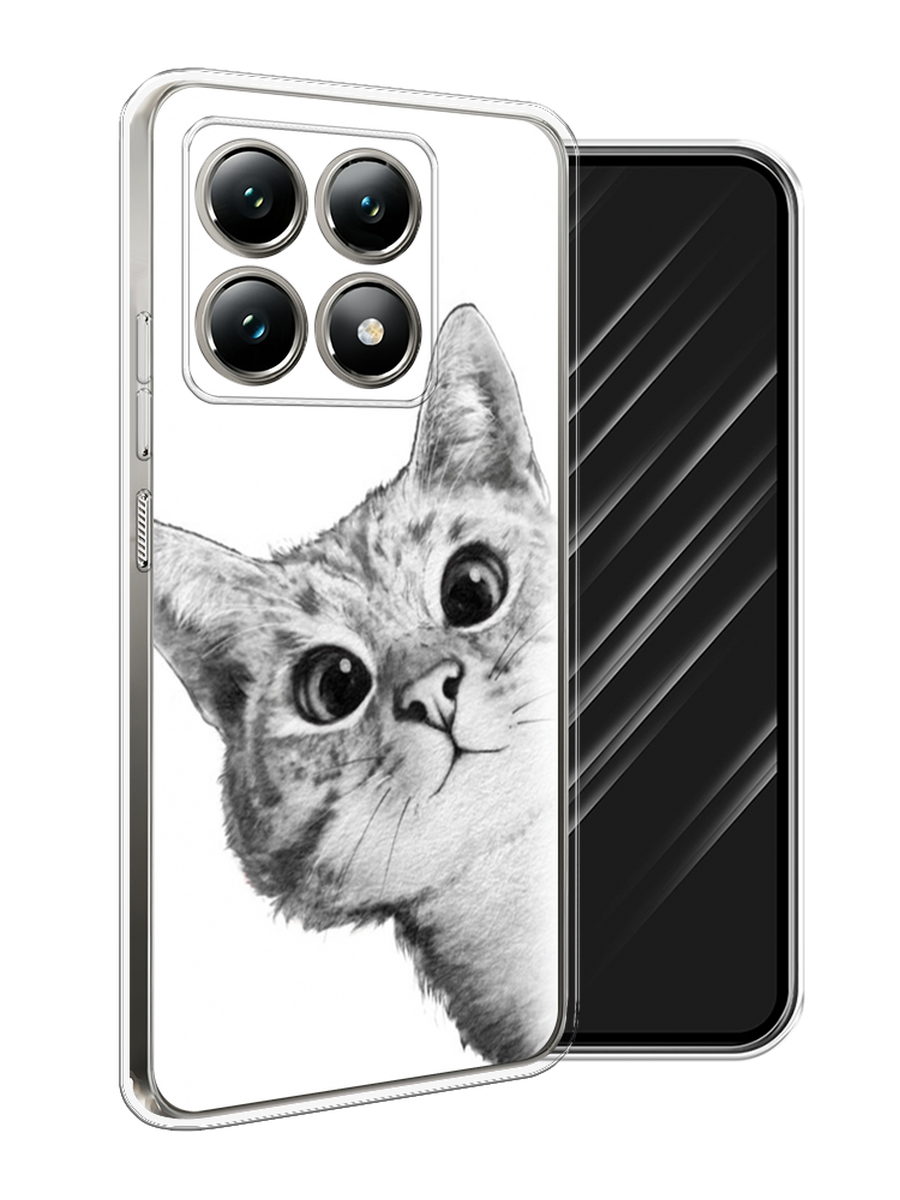 

Чехол Awog на Xiaomi 14T "Кот рисунок черно-белый", Черный, 322850-1