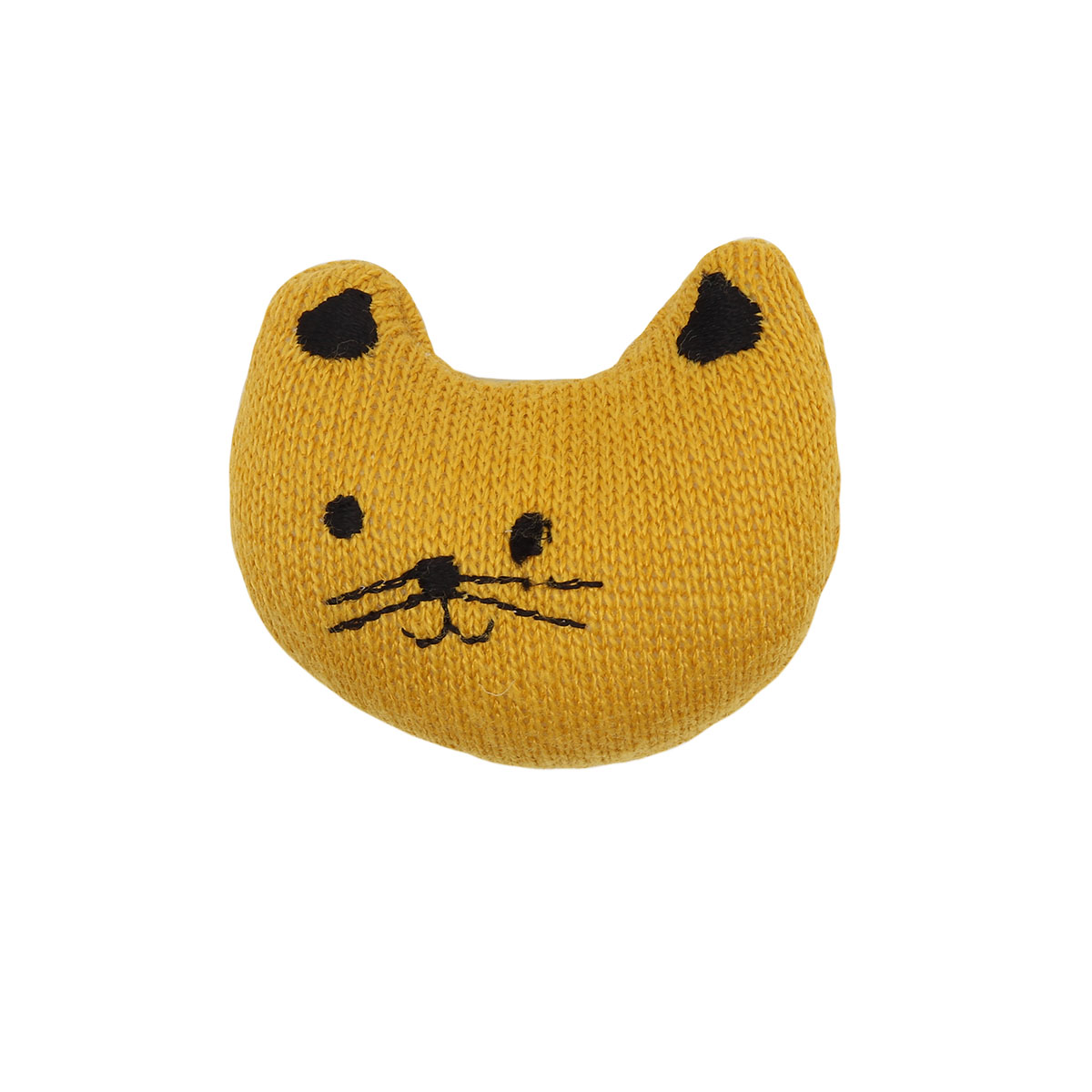 AR747 Нашивная декоративная кошка,5*4см 2шт (желтый)