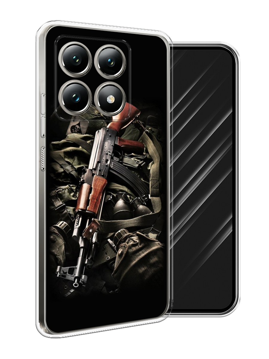 

Чехол Awog на Xiaomi 14T "Автомат", Черный;коричневый;серый, 322850-1