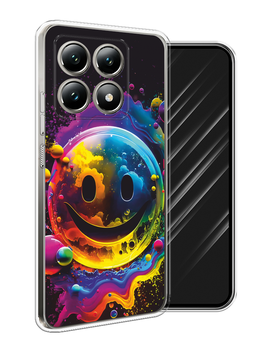 

Чехол Awog на Xiaomi 14T "Кислотный смайл", Фиолетовый;желтый;синий, 322850-1
