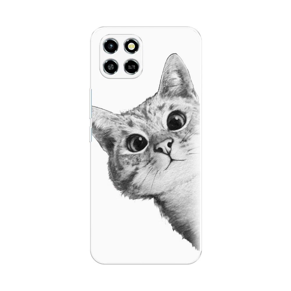 

Чехол Awog на Infinix Smart 6 HD "Кот рисунок черно-белый", Разноцветный, 3101650-1