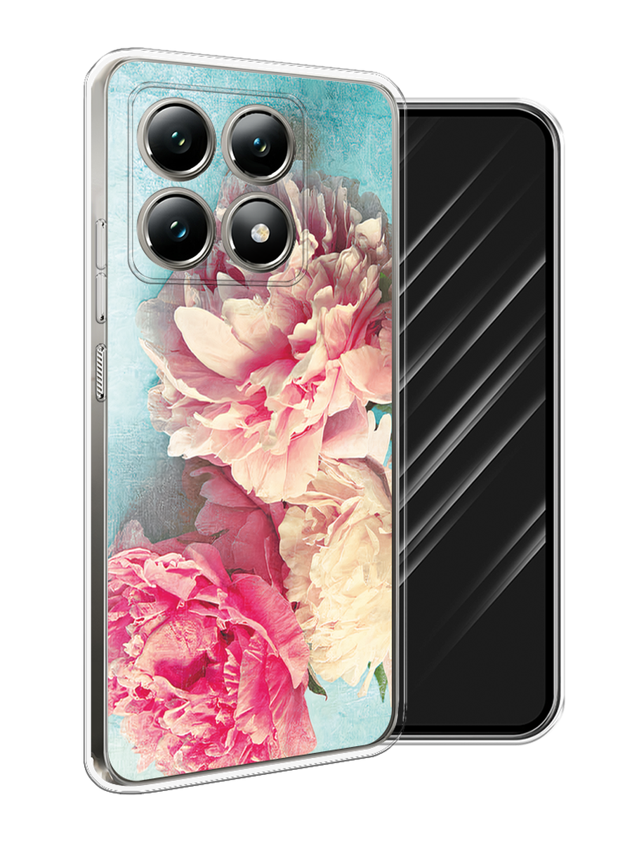 

Чехол Awog на Xiaomi 14T "Пионы new", Бирюзовый, 322850-1