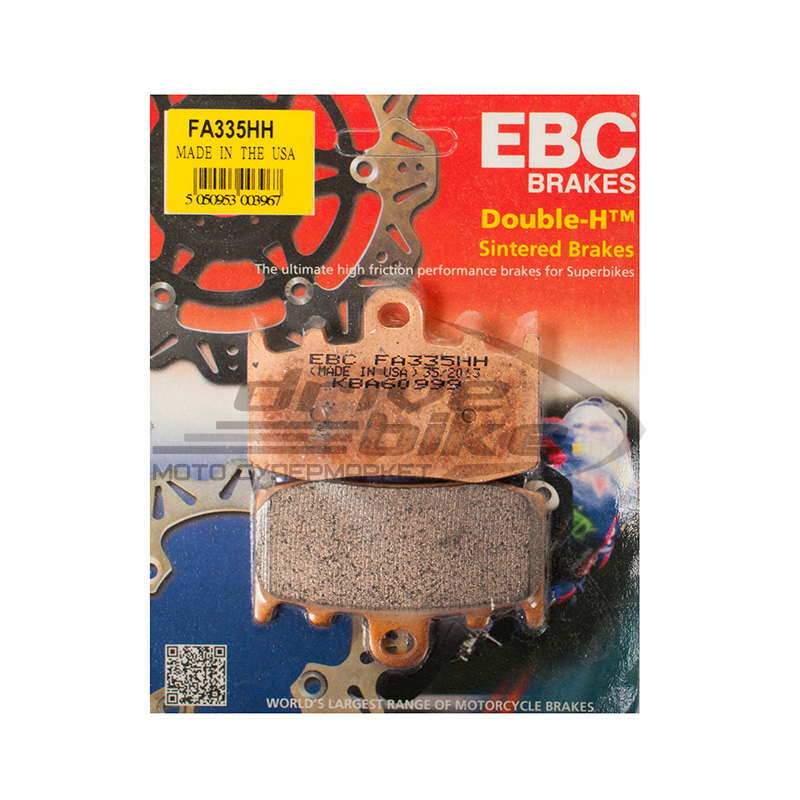 

EBC Тормозные колодки FA335HH DOUBLE H Sintered, 21-02250