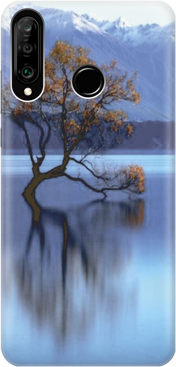 

Чехол на Honor 20 Lite/20s/Huawei P30 Lite "Дерево посреди озера", Бирюзовый;голубой, 2224