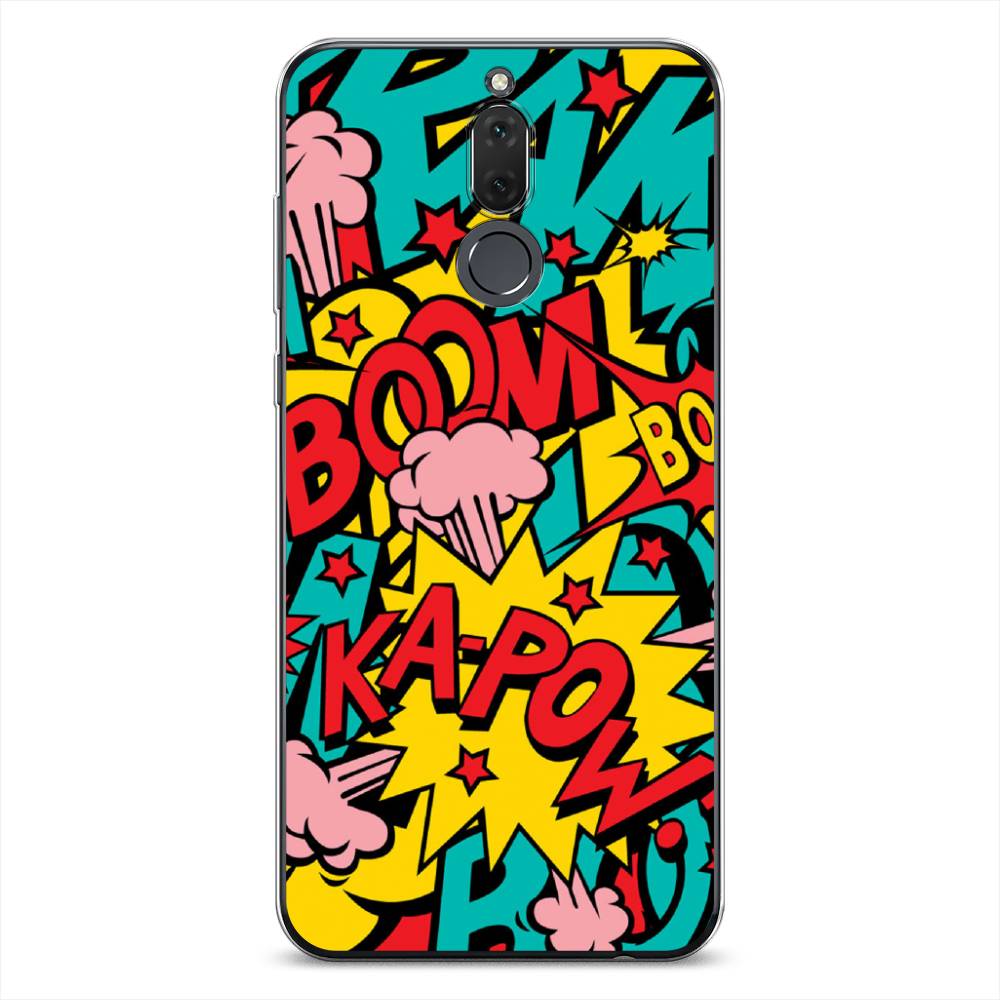 

Чехол Awog на Huawei Nova 2i/Mate 10 Lite "Постер pop art", Голубой;желтый;красный, 6120550-9