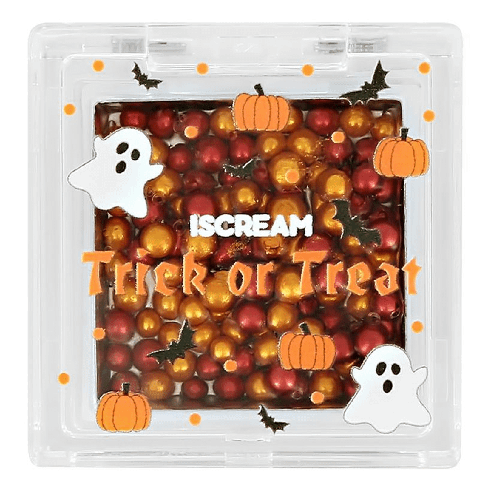 Хайлайтер Iscream Trick Or Treat 02 pink and gold pearls со штампиком 10 г подводка фломастер для глаз iscream водостойкая тон 01 electric pink