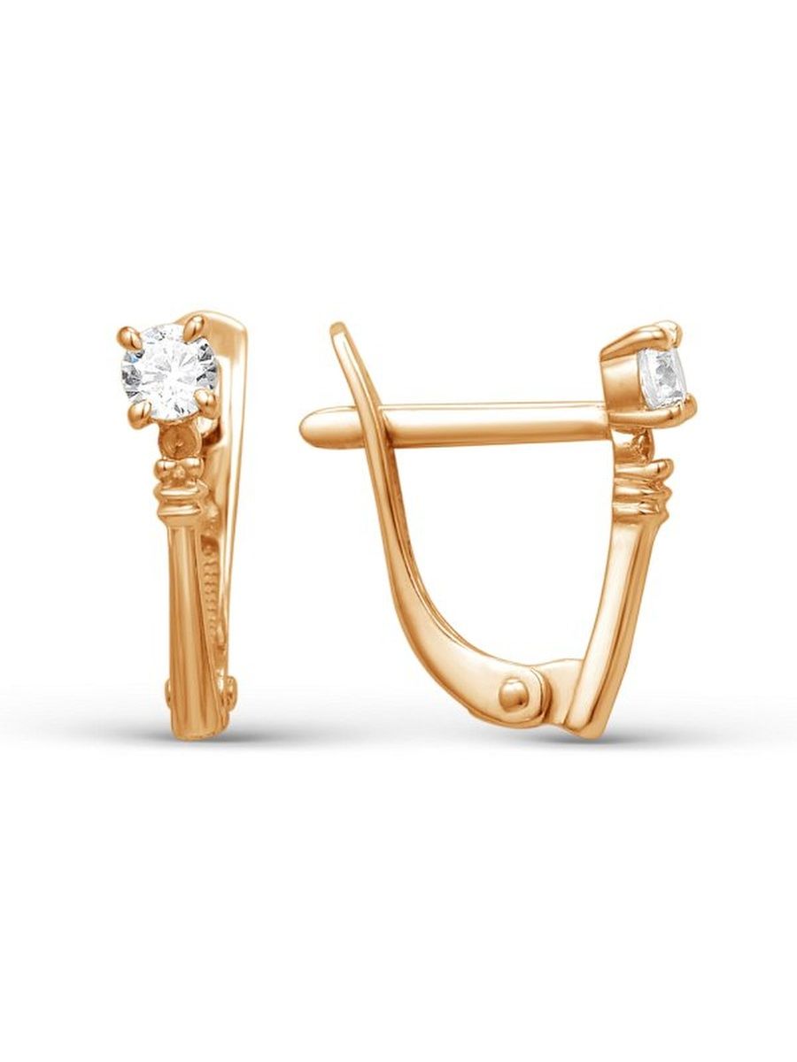 

Серьги из золота TEO MAORI 8001242-1102, фианит, 8001242-1102