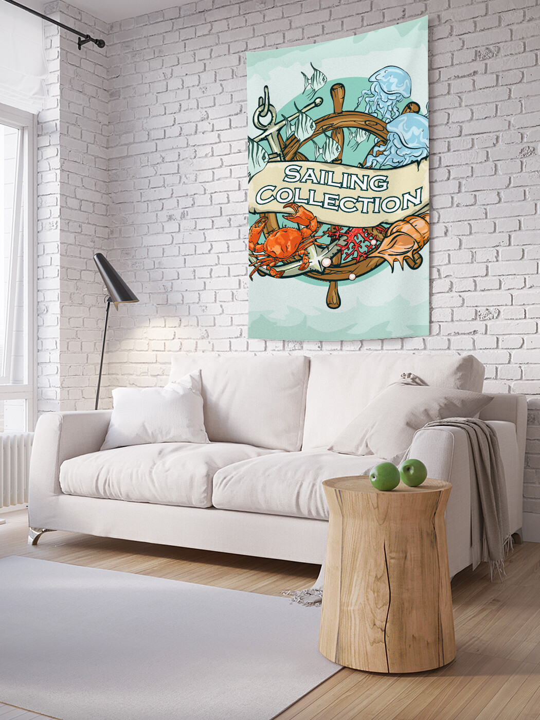 

Вертикальное фотопанно JoyArty Коллекция с моря, из ткани, 100х150 см