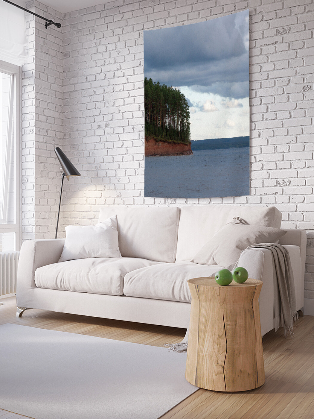 

Вертикальное фотопанно JoyArty Карельское озеро, из ткани, 100х150 см