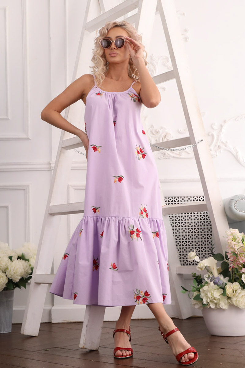 

Платье женское Wisell П1-5231 фиолетовое 52 RU, Фиолетовый, П1-5231