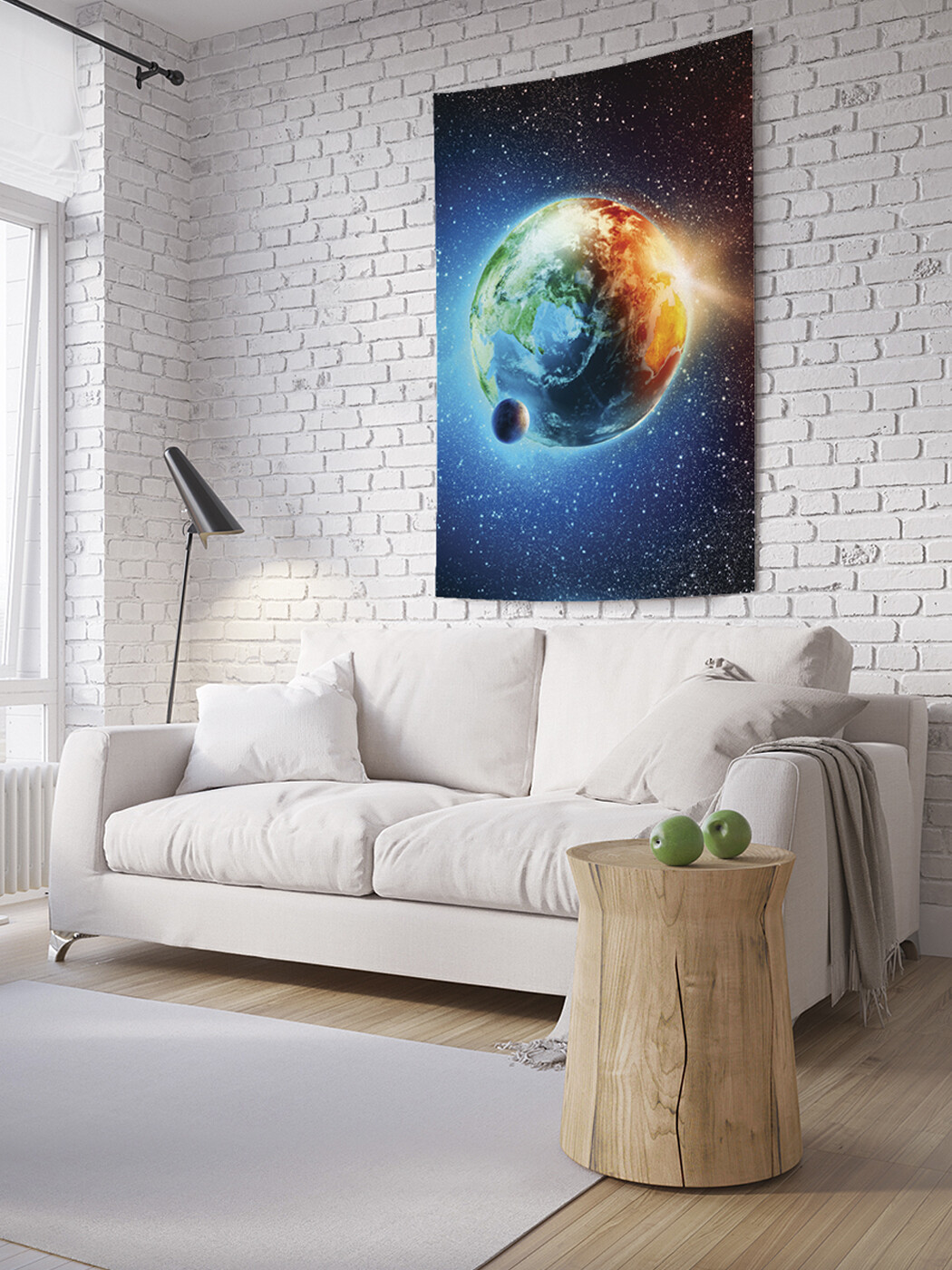 

Вертикальное фотопанно JoyArty Земля из космоса, из ткани, 150х200 см