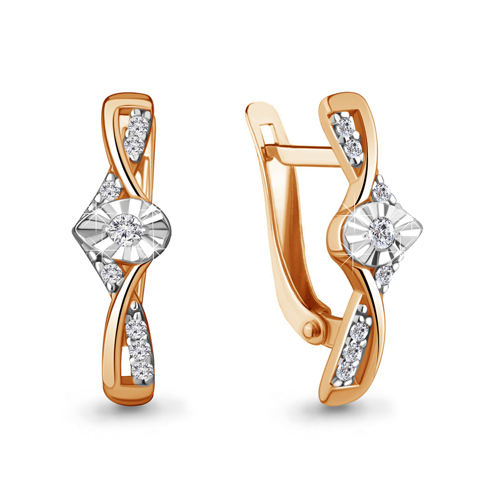 

Серьги из серебра с фианитом Aquamarine Aquamarine 49328А_925_з, 49328А_925_з