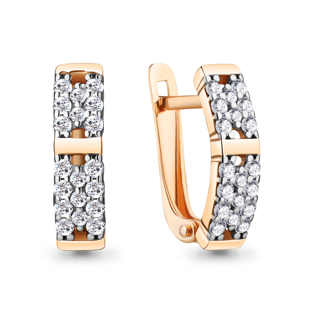 

Серьги из серебра с фианитом Aquamarine Aquamarine 49311А_925_з, 49311А_925_з