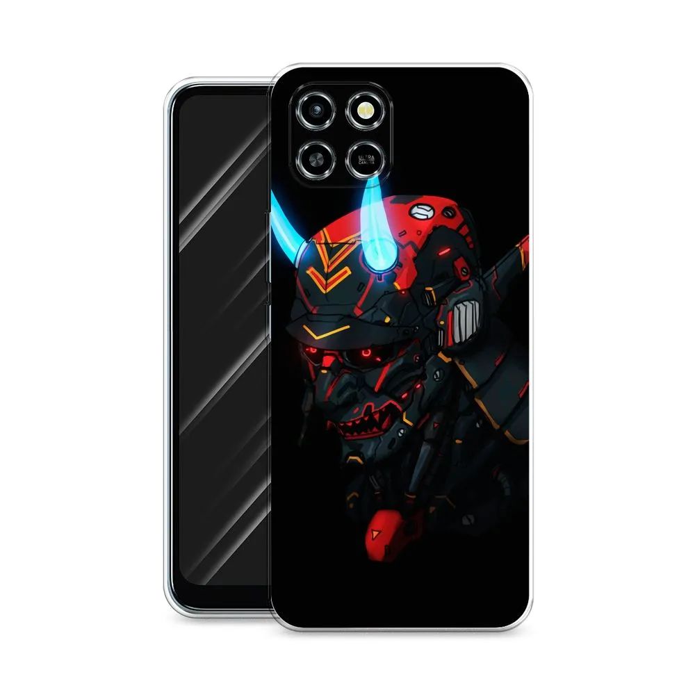 

Чехол Awog на Infinix Smart 6 HD "Неоновый самурай", Разноцветный, 3101650-6