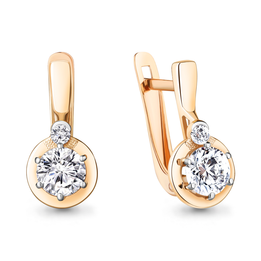 

Серьги из серебра с фианитом Aquamarine Aquamarine 49299А_925_з, 49299А_925_з