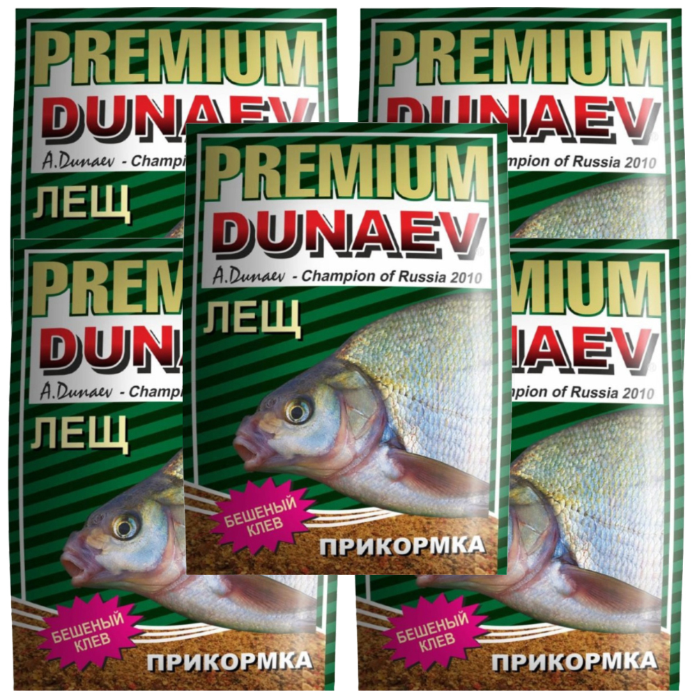 Прикормка рыболовная Dunaev Premium Лещ 5 упаковок