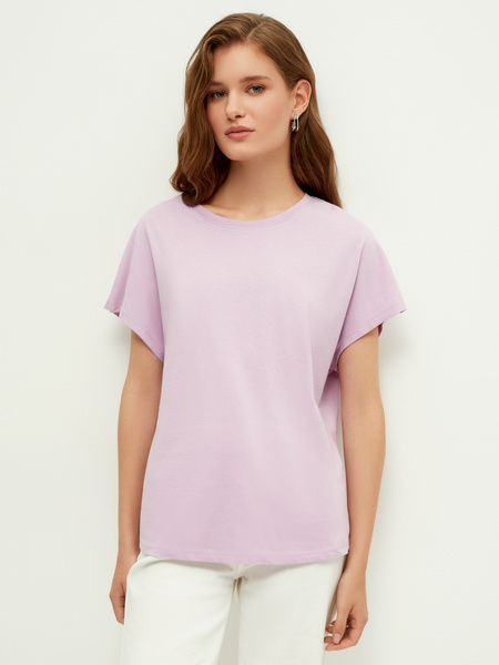 

Футболка женская ZARINA 2265507407 фиолетовая L, 2265507407