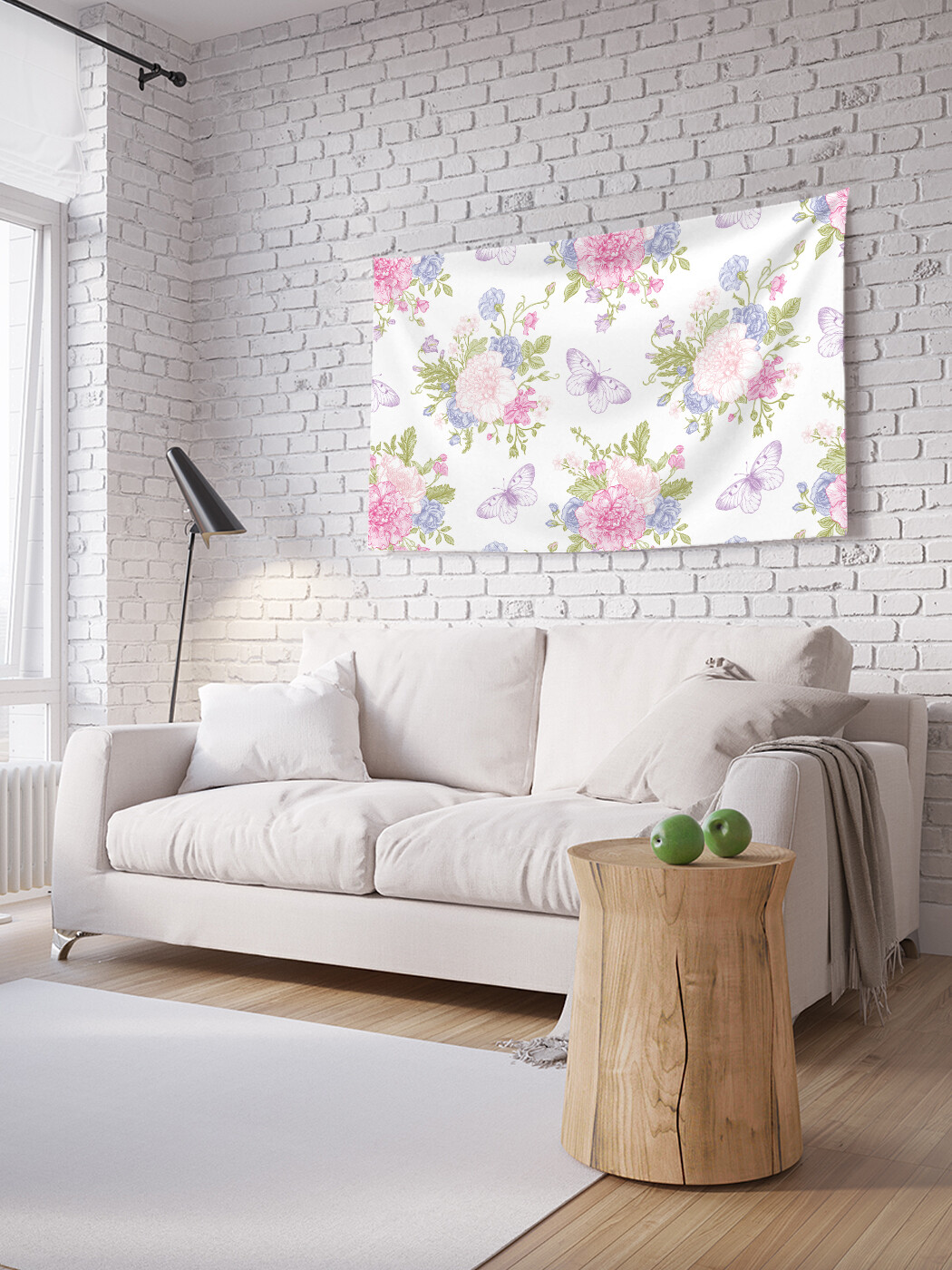 

Горизонтальное фотопанно JoyArty Цветочные сферы, из ткани, 100х150 см