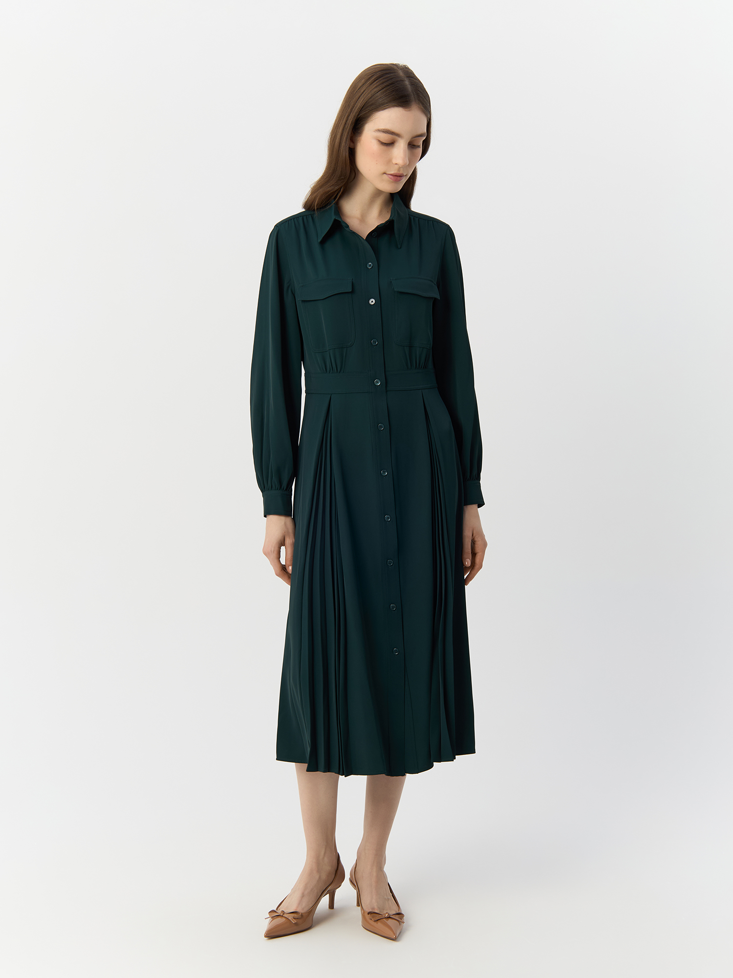 

Платье женское Gerry Weber 280045-31433-50939-36 зеленое 36 EU, Зеленый, 280045-31433