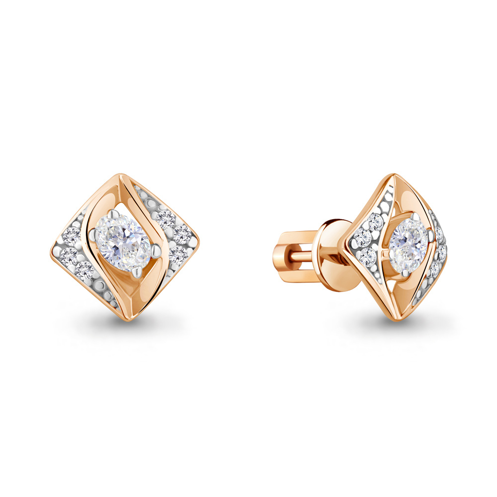 

Серьги из серебра с фианитом Aquamarine Aquamarine 49295А_925_з, 49295А_925_з