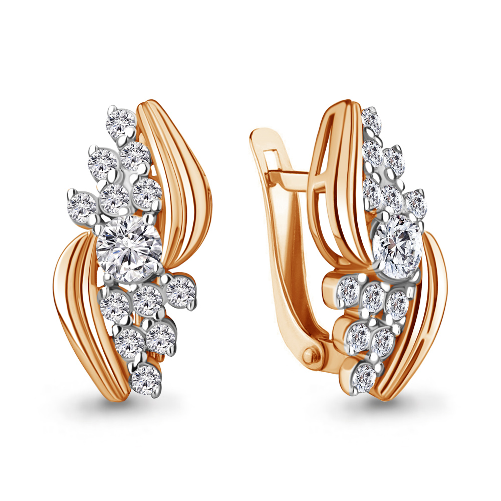 

Серьги из серебра с фианитом Aquamarine Aquamarine 49272А_925_з, 49272А_925_з