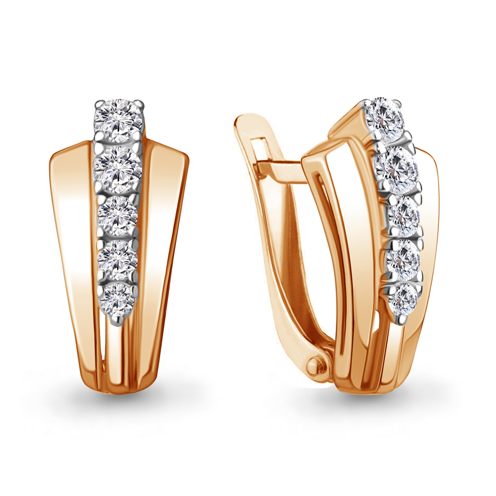 

Серьги из серебра с фианитом Aquamarine Aquamarine 49269А_925_з, 49269А_925_з