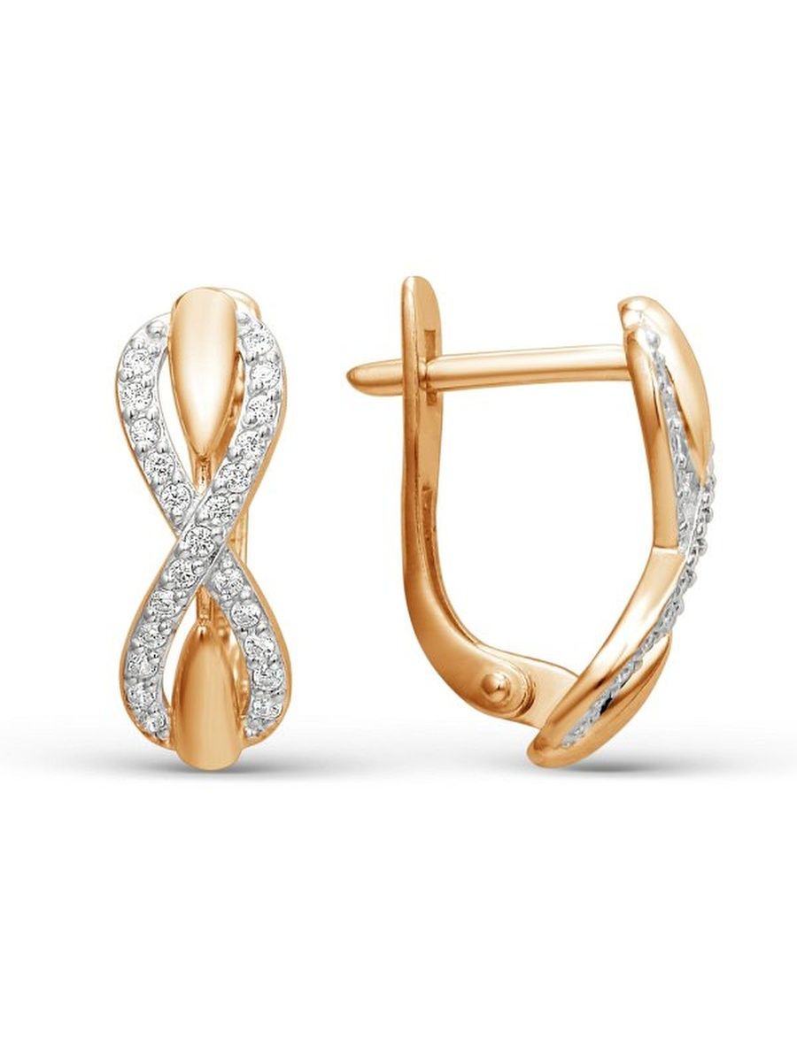 

Серьги из золота TEO MAORI 8000892-1102, фианит, 8000892-1102