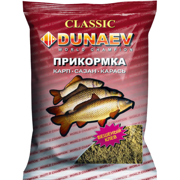 Прикормка рыболовная Dunaev Классика Карп 1 упаковка