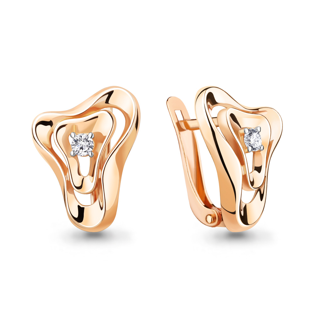 

Серьги из серебра с фианитом Aquamarine Aquamarine 49261А_925_з, 49261А_925_з