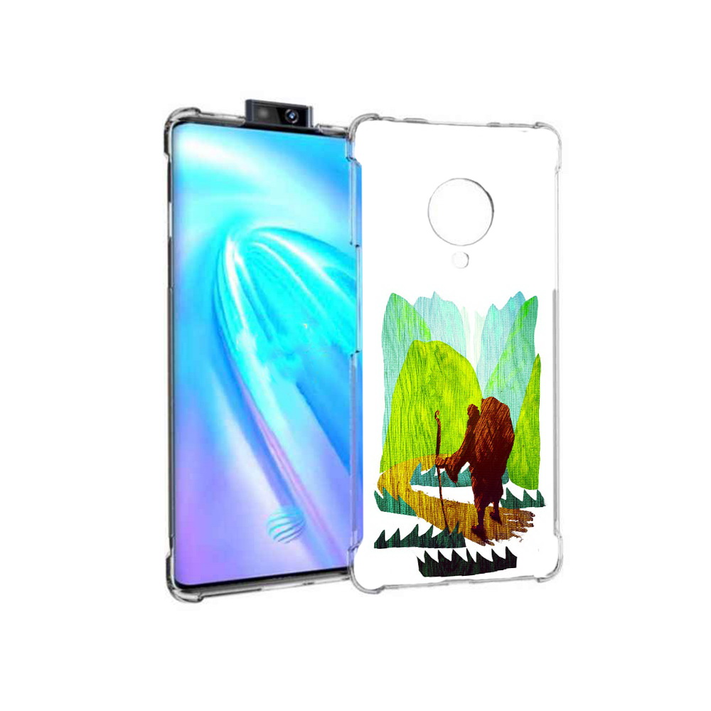 

Чехол MyPads Tocco для Vivo NEX 3 Лесная тропа (PT136035.381.106), Прозрачный, Tocco
