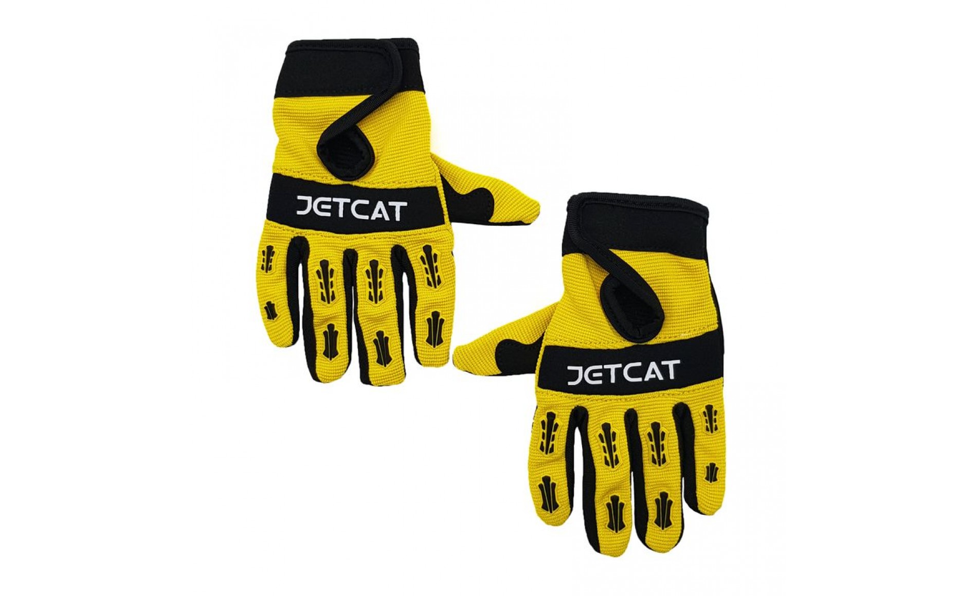 фото Перчатки jetcat pro s (короткие пальцы) (жёлтые/чёрные)