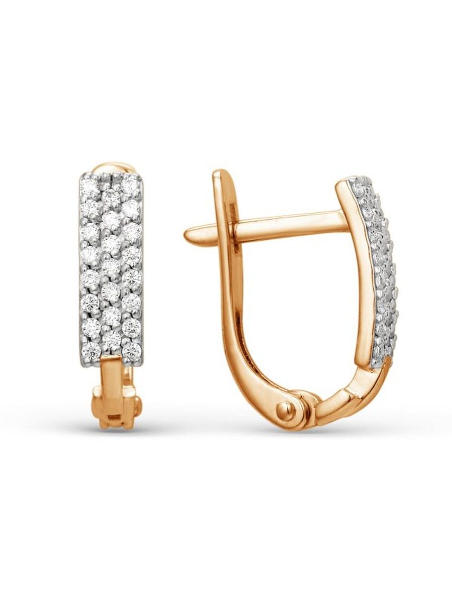 

Серьги из золота TEO MAORI 8000592-1102, фианит, 8000592-1102