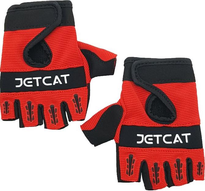 Перчатки JetCat Pro M (Короткие пальцы) (красные/чёрные)